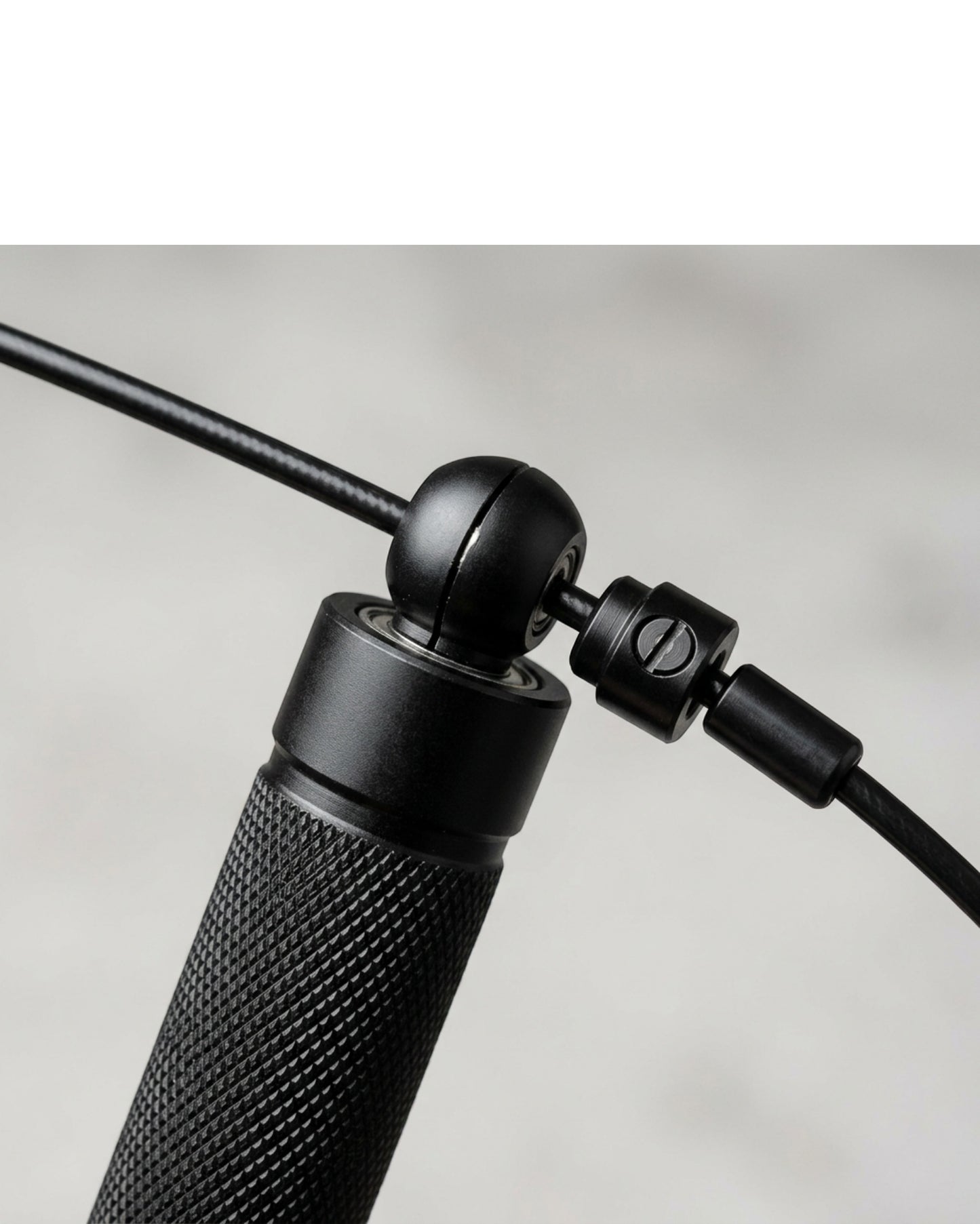 Terao Adjustable Speed Jump Rope 3 m with Aluminum Handles Black - Detail view